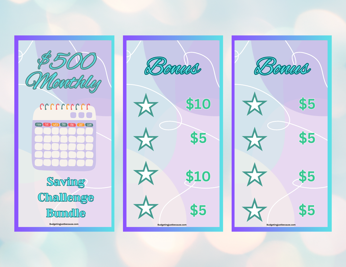 $500 Monthly Savings Challenge(Digital)
