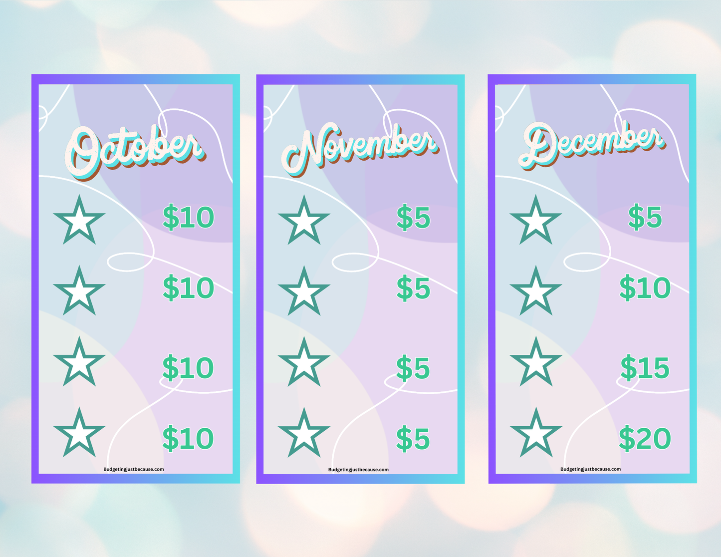 $500 Monthly Savings Challenge(Digital)