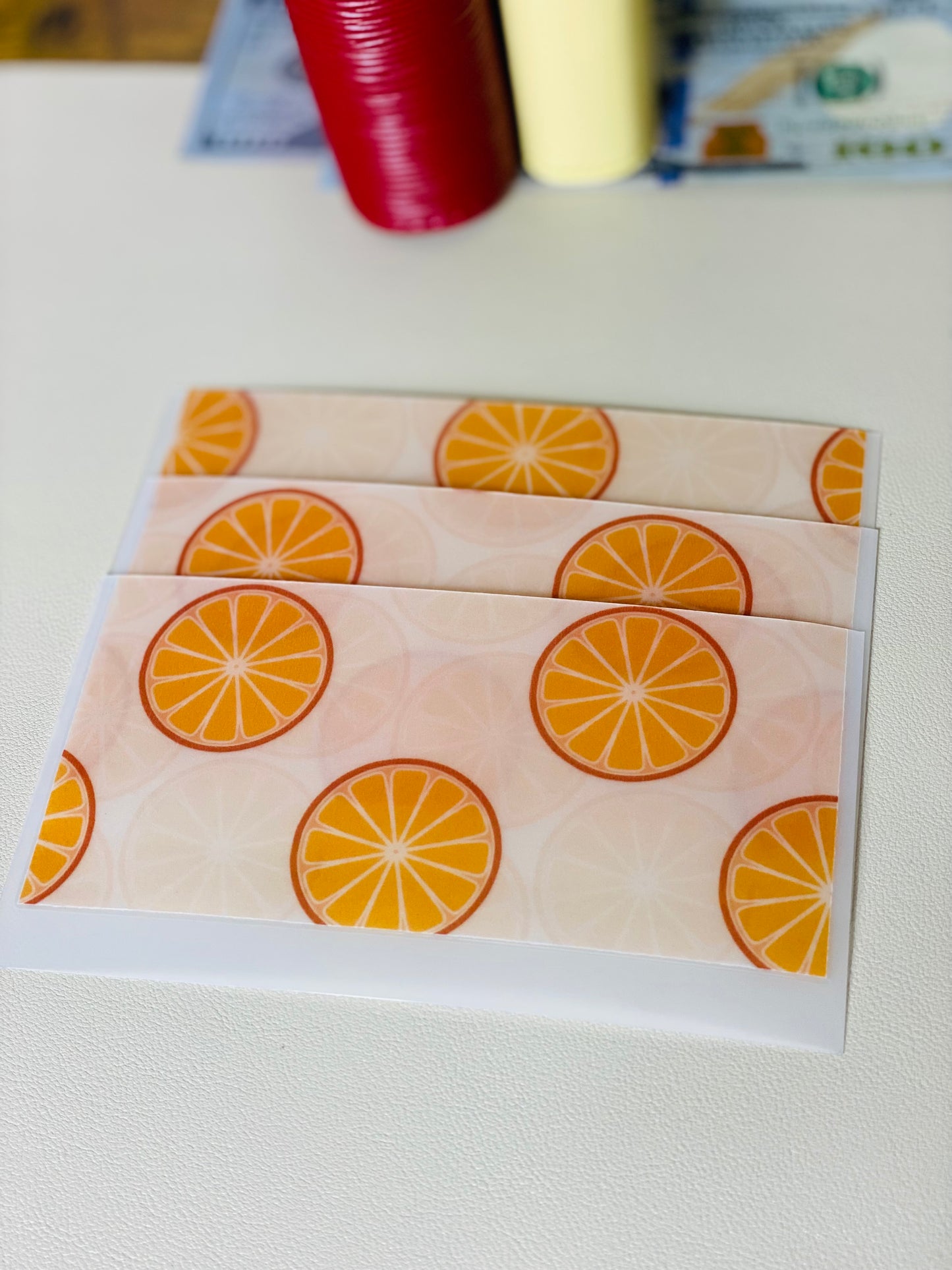 Matte Cash Stuffing Envelopes Fruit Collection (Set of 6)