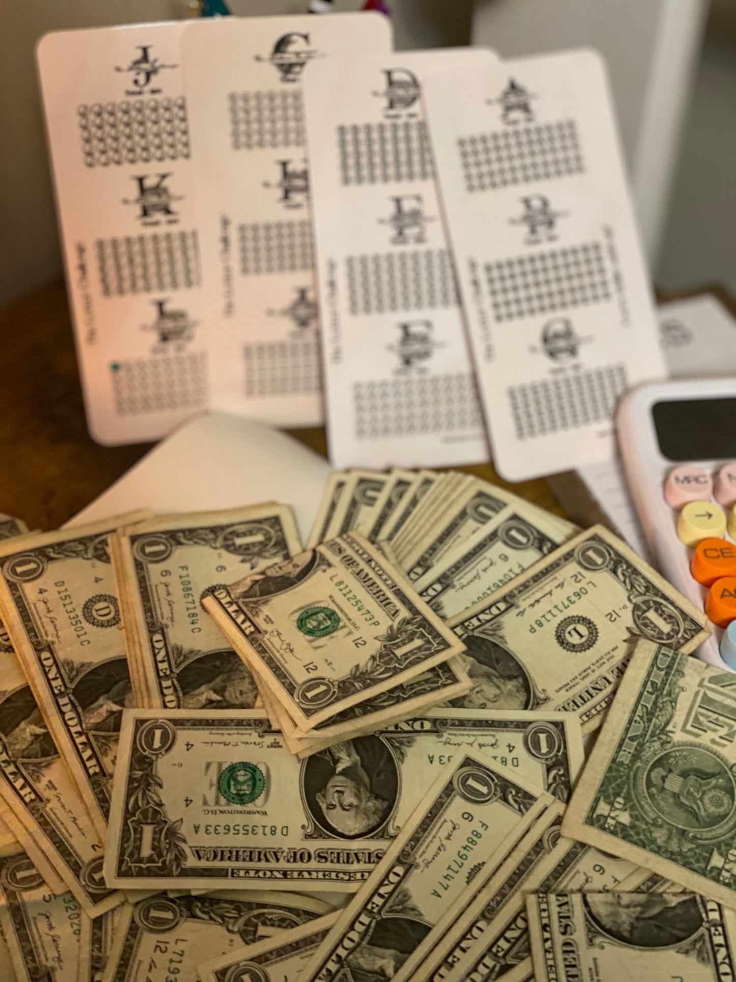 The Letter Dollar Challenge w/ 4 Zipperless Envelopes (Labels Optional)