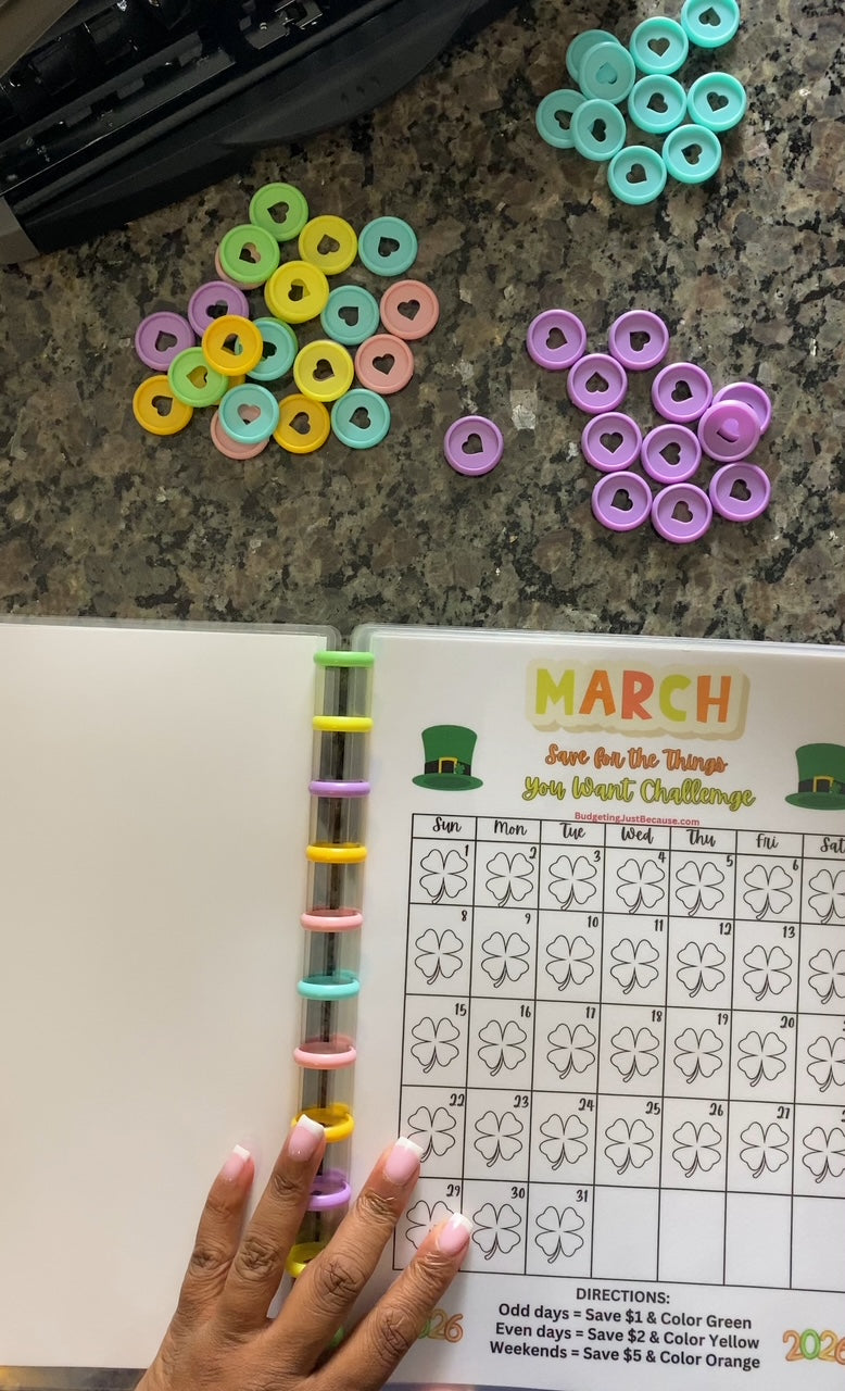 2026 Save for the Things You Want Challenge (Physical Product Savings Book With Disc)