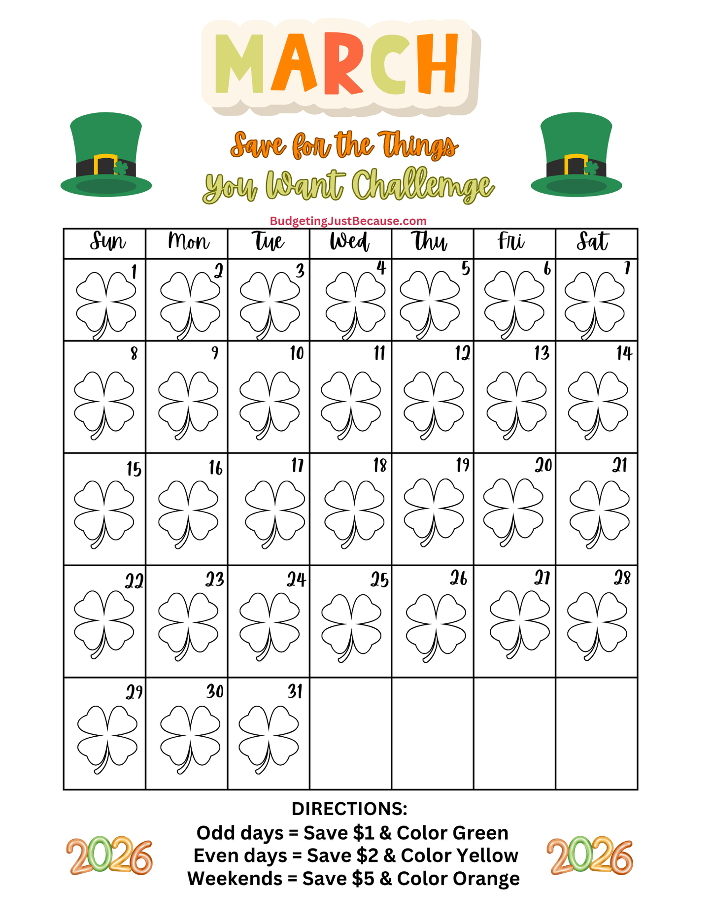 2026 Save for the Things You Want Challenge (Physical Product Savings Book With Disc)