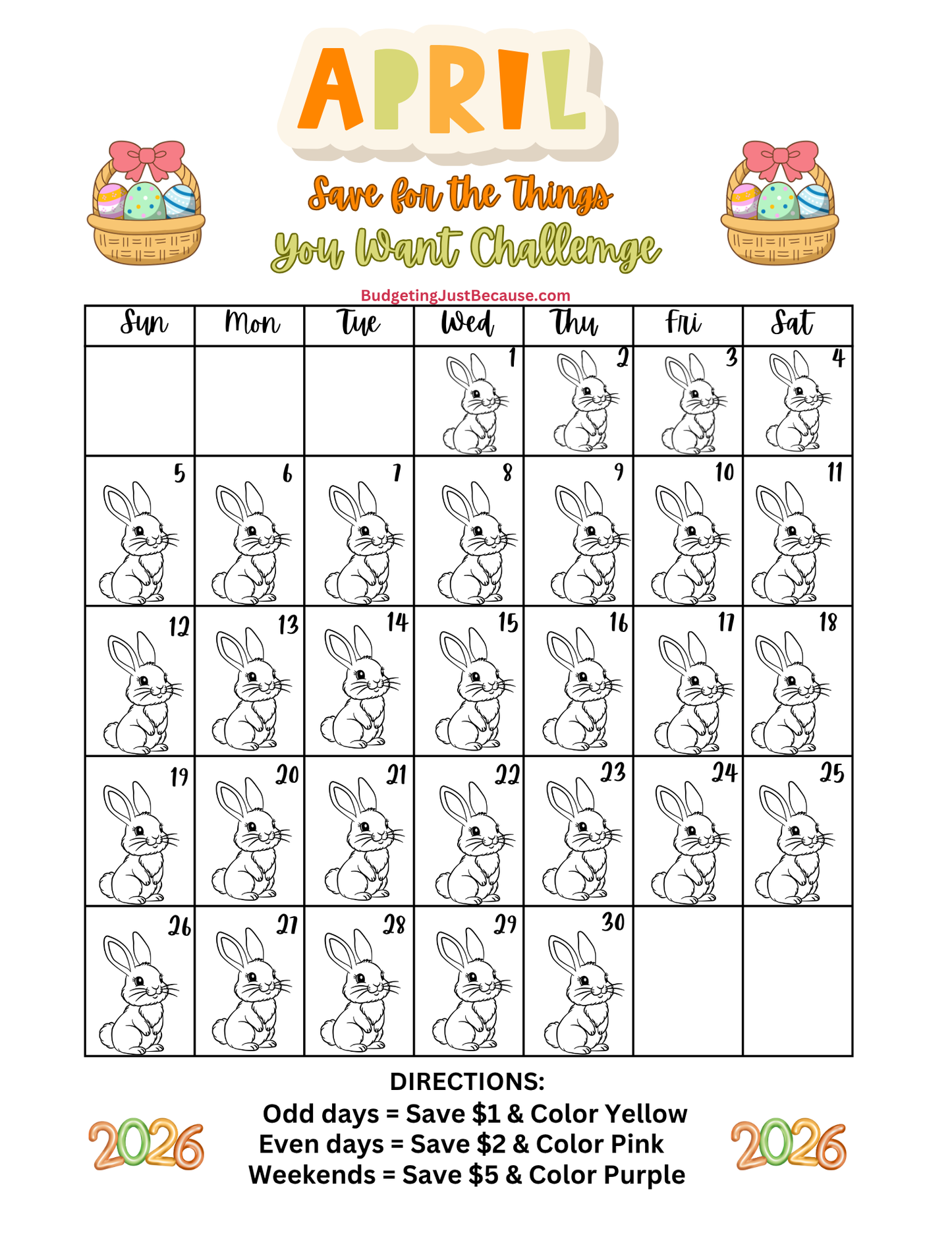 2026 Save for the Things You Want Challenge (Physical Product Savings Book With Disc)