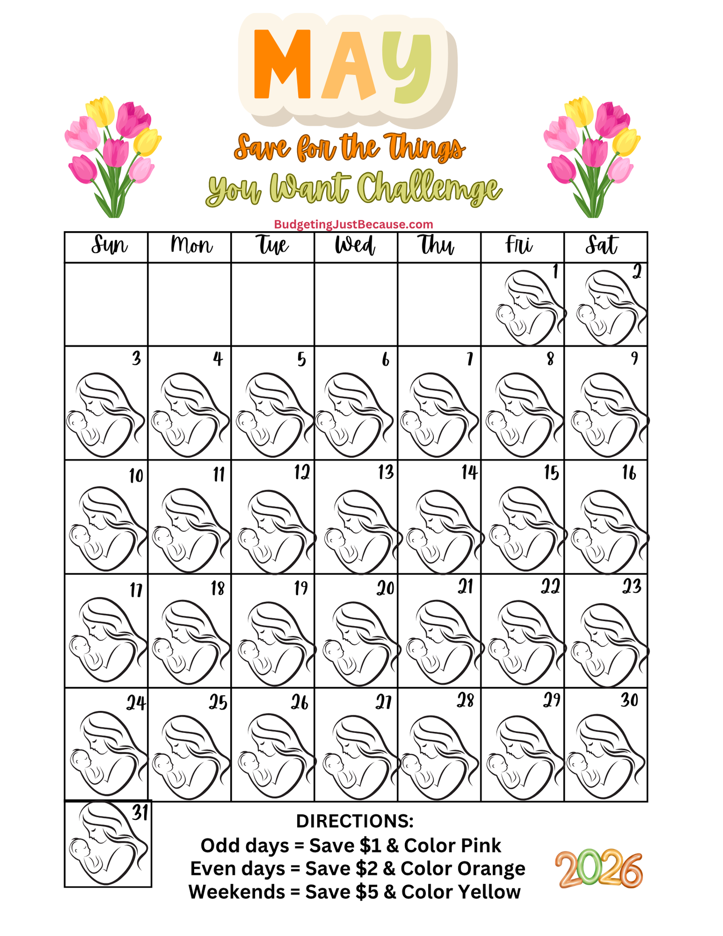 2026 Save for the Things You Want Challenge (Physical Product Savings Book With Disc)