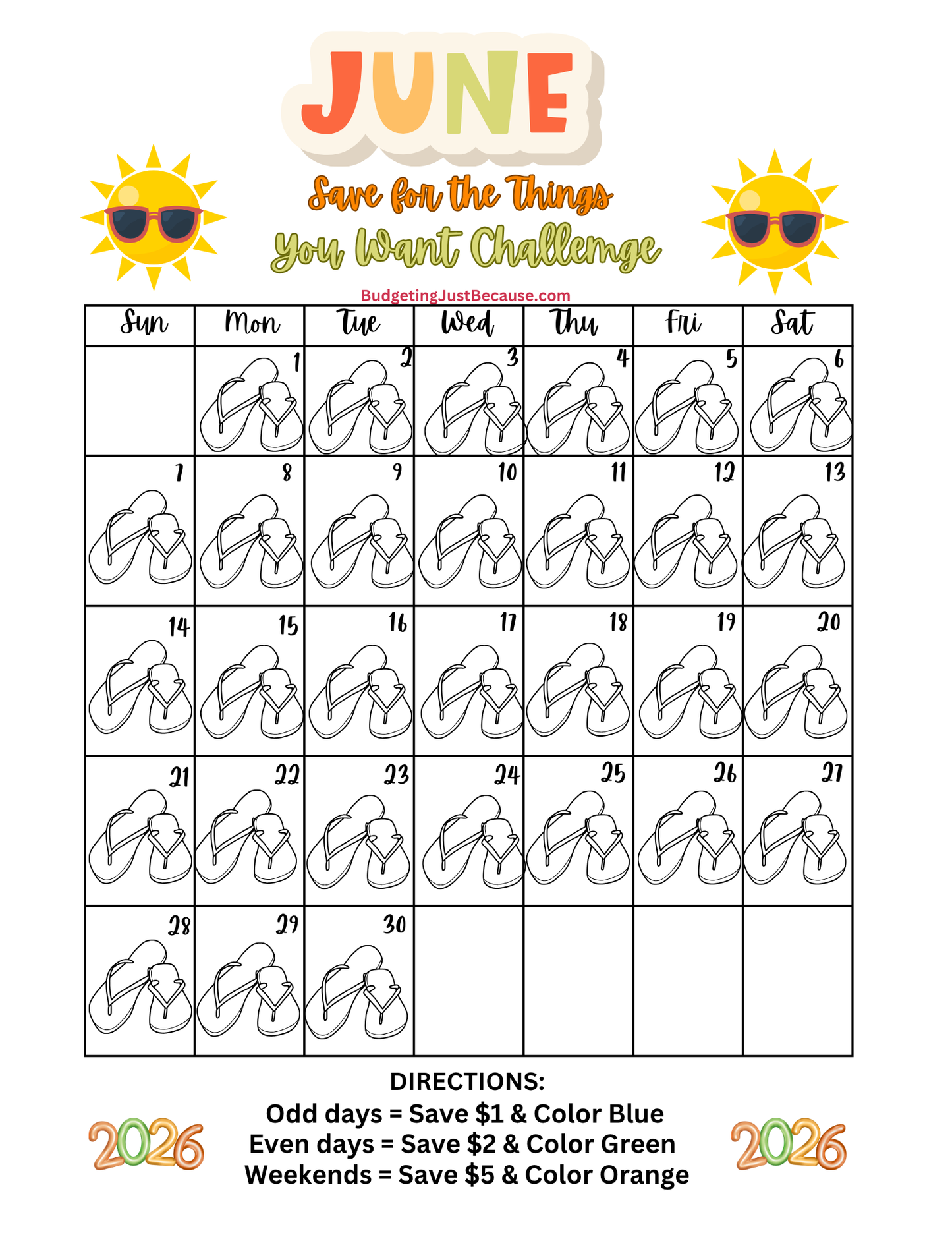 2026 Save for the Things You Want Challenge (Physical Product Savings Book With Disc)