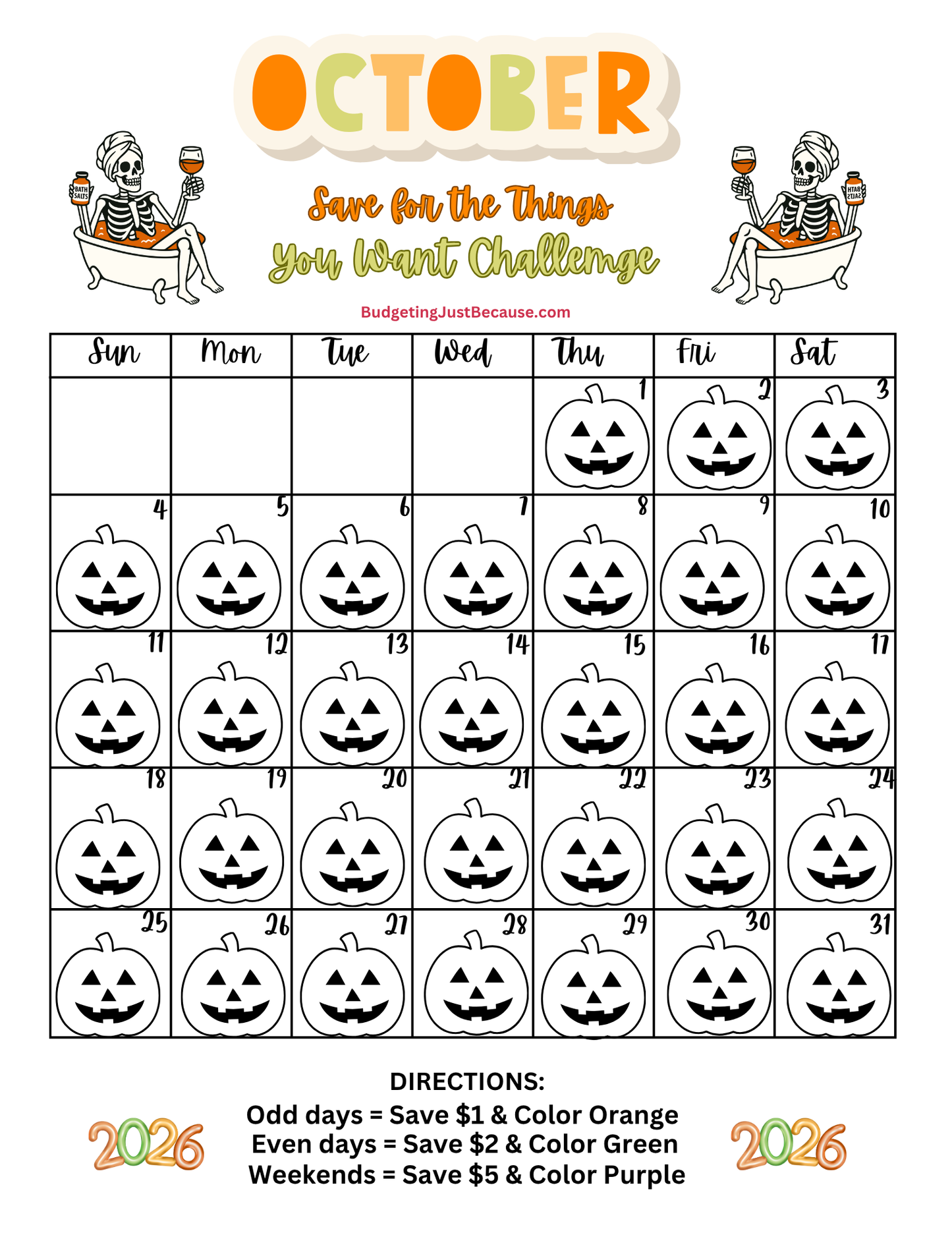 2026 Save for the Things You Want Challenge (Physical Product Savings Book With Disc)