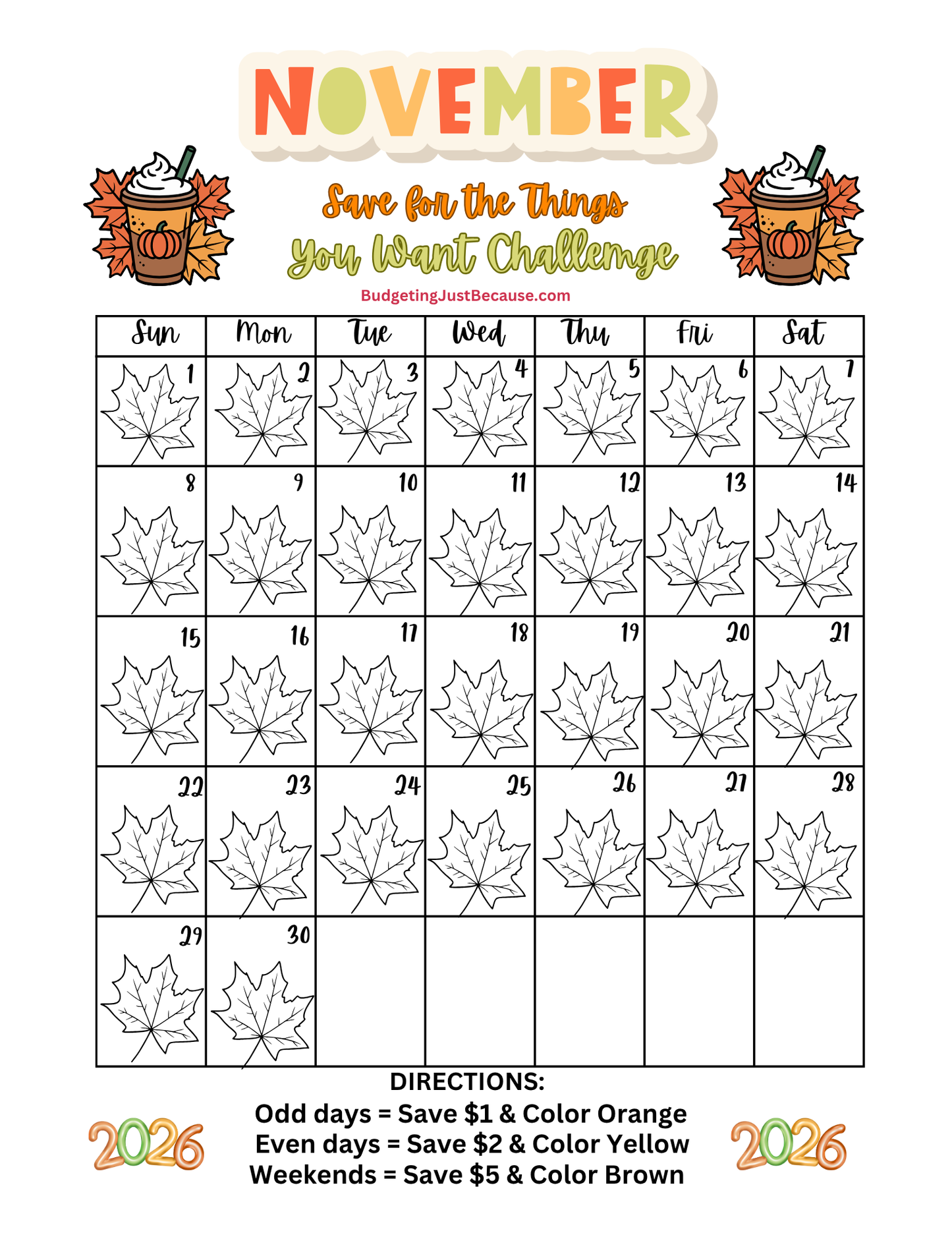 2026 Save for the Things You Want Challenge (Physical Product Savings Book With Disc)