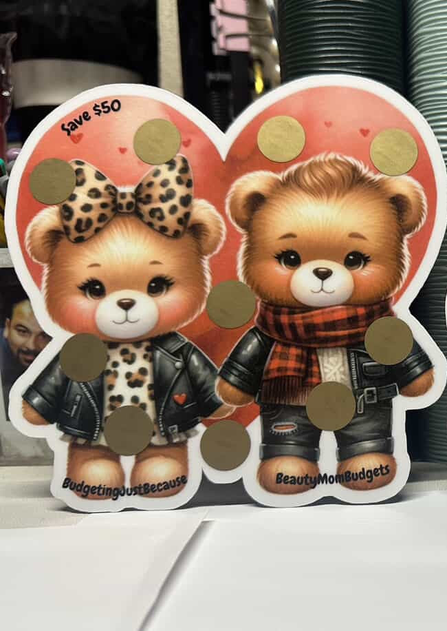 Valentine's Day Bear Savings Challenge