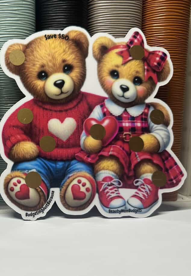 Valentine's Day Bear Savings Challenge