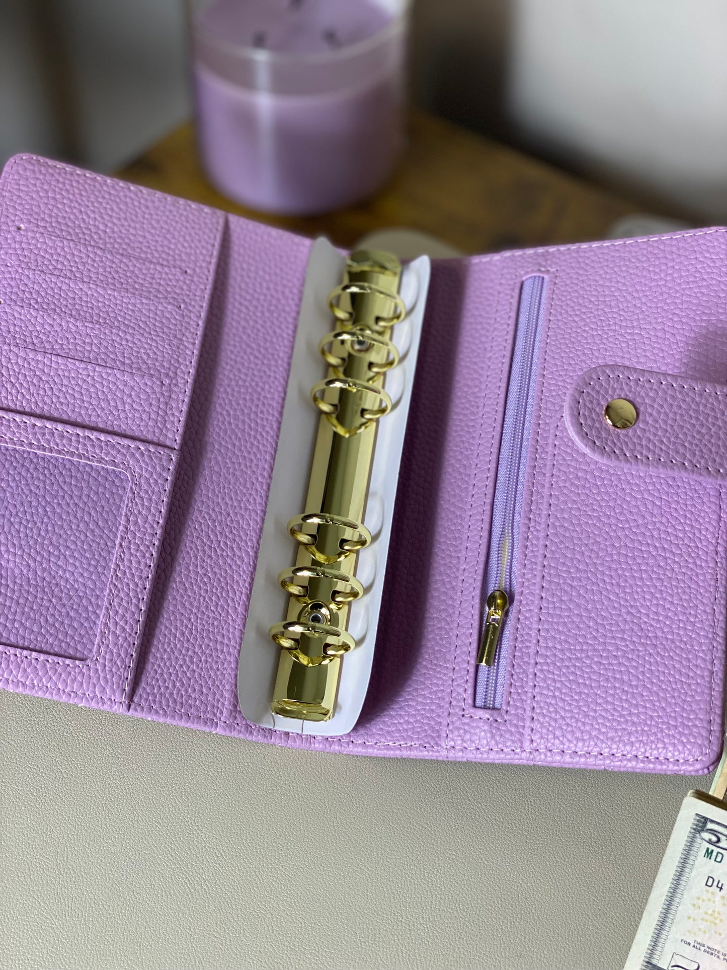 A6 Pebble Quilted Budget Binder