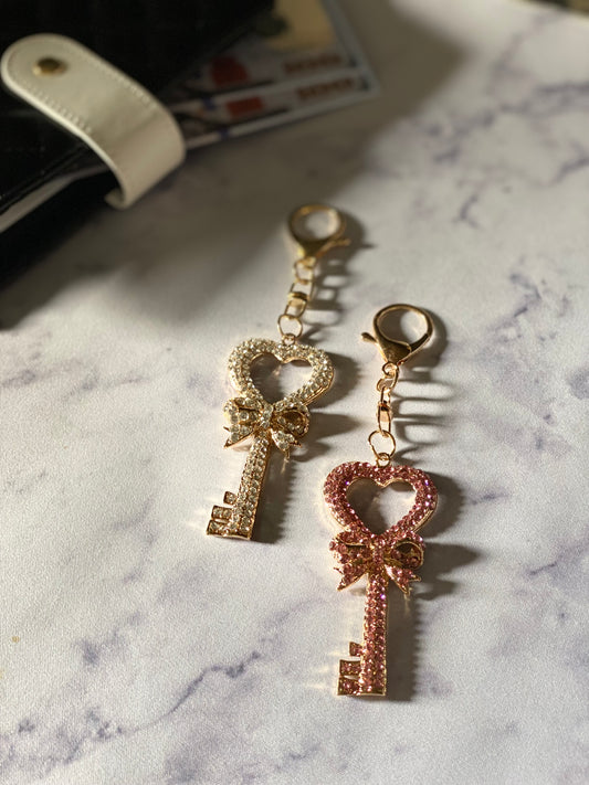 Key Heart & Lock Charms