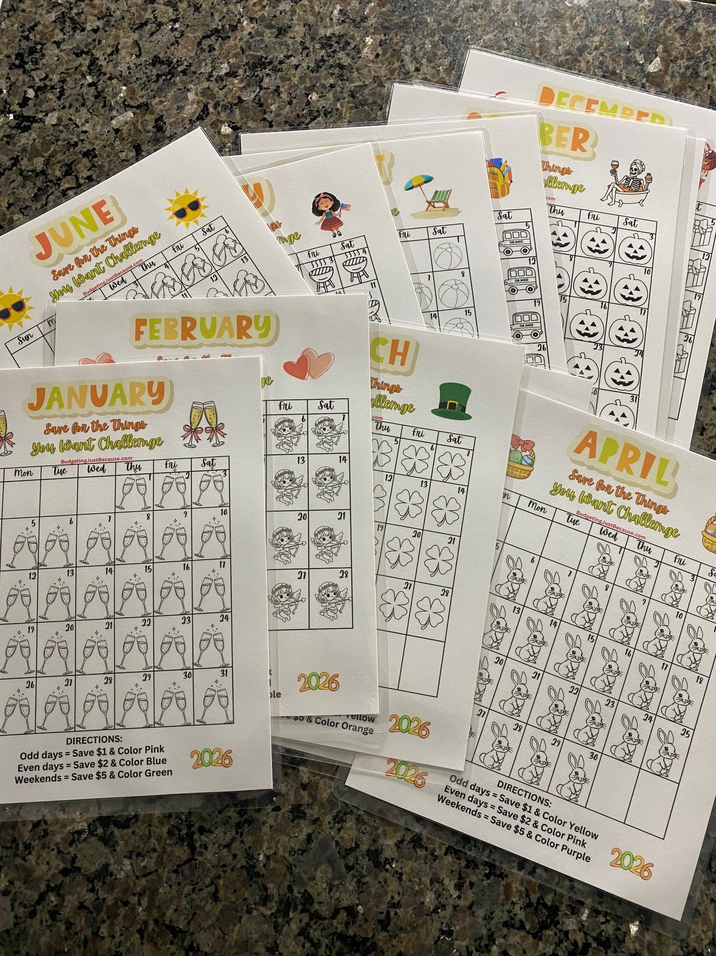 2026 Save for the Things You Want Challenge (Physical Product)