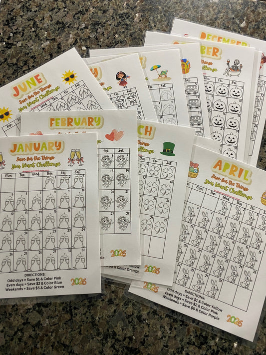 2026 Save for the Things You Want Challenge (Physical Product)