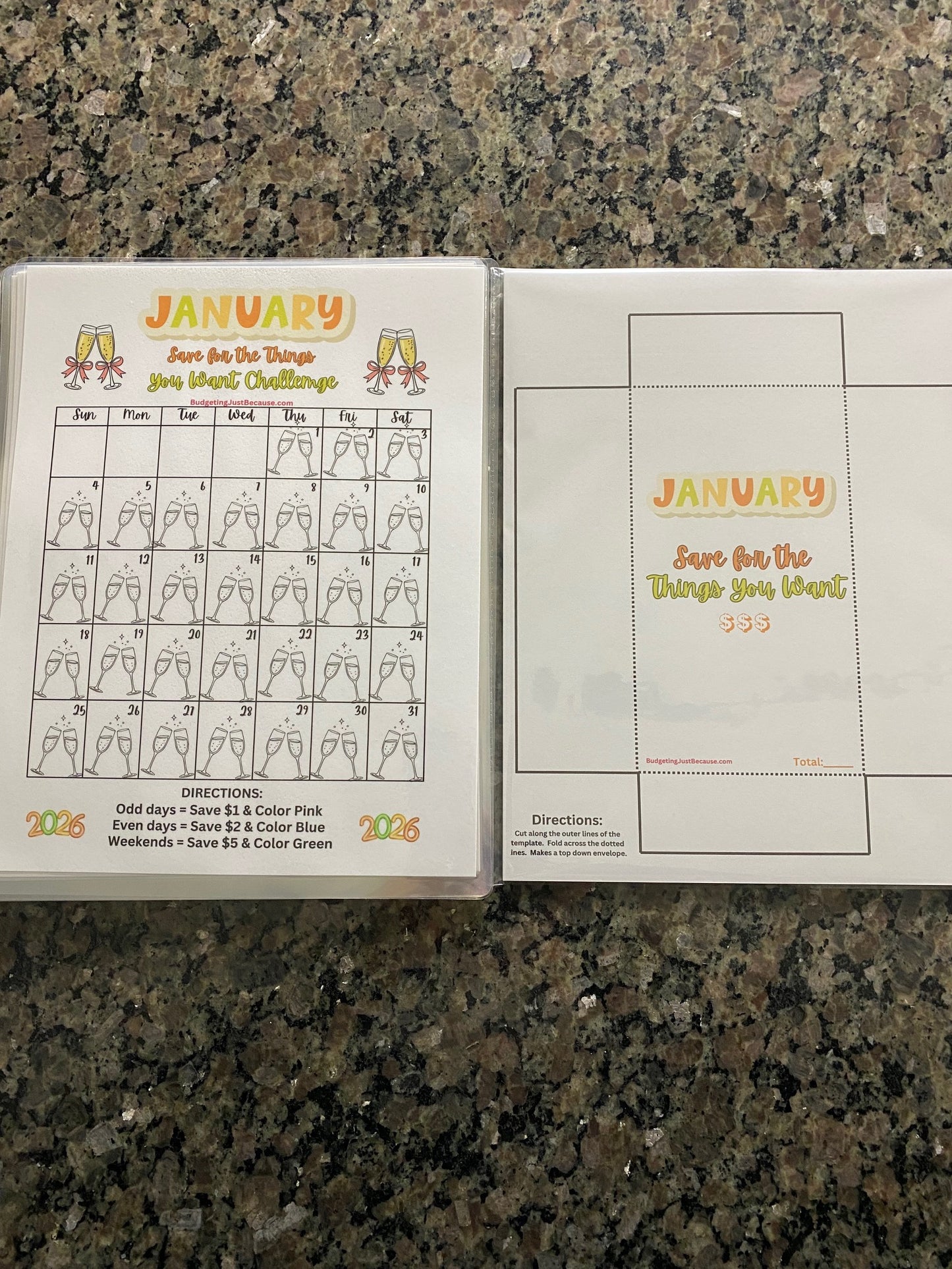 2026 Save for the Things You Want Challenge (Physical Product)