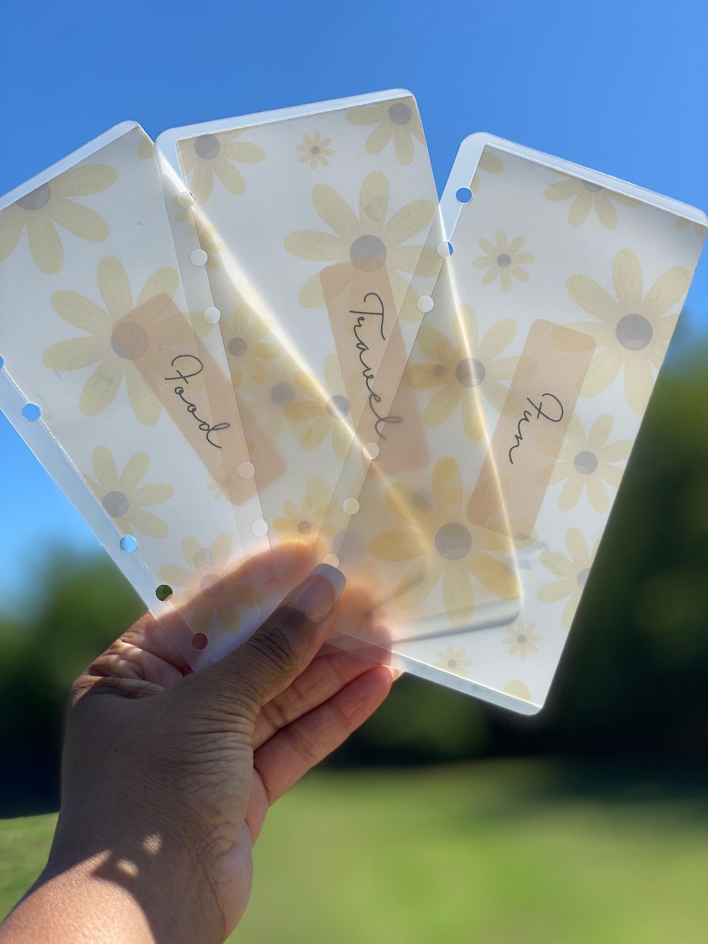 Matte Cash Envelopes: Summer Daisy (Set of 6)