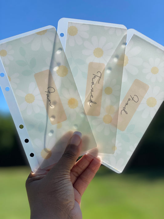 Matte Cash Envelopes: Summer Daisy (Set of 6)