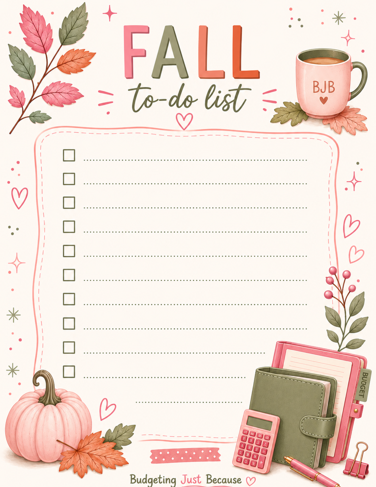 Fall To Do List