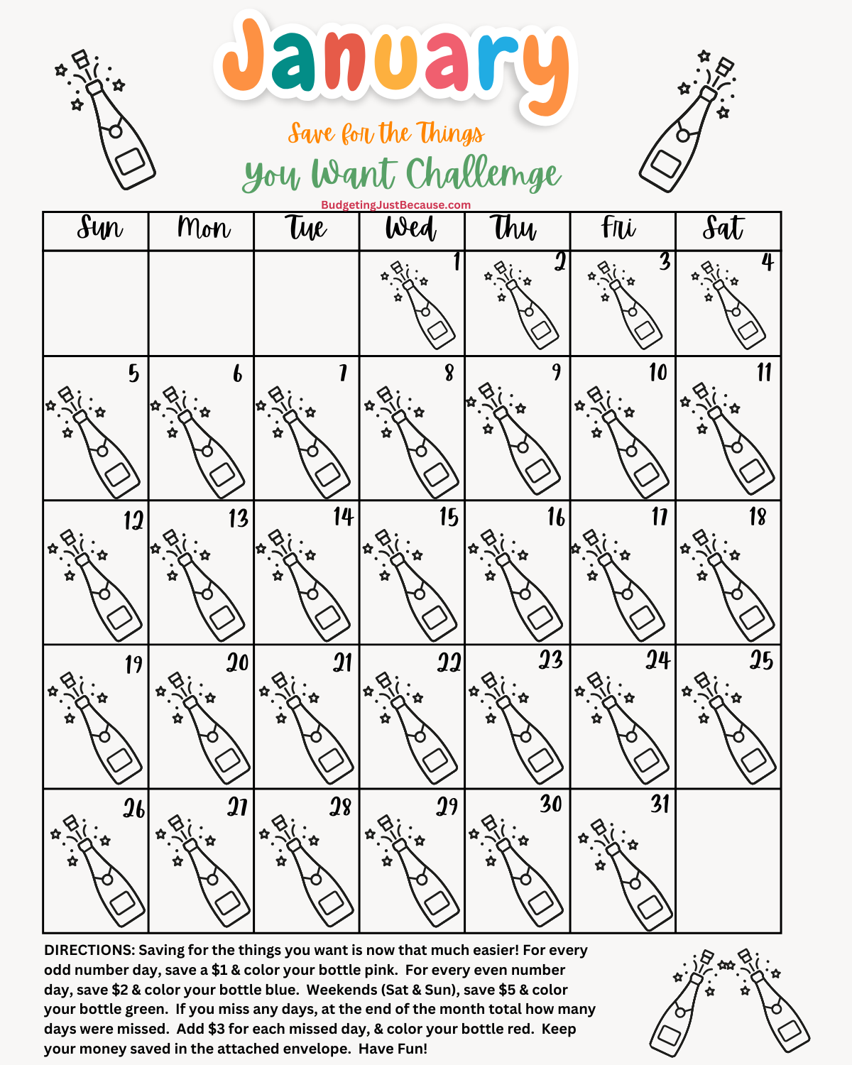 Save for the Things You Want Challenge (Digital)