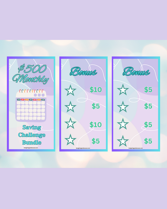 $500 Monthly Savings Challenge(Digital)