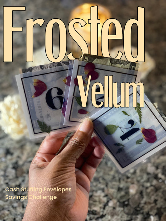 Frosted Vellum Floral Savings Challenge Box